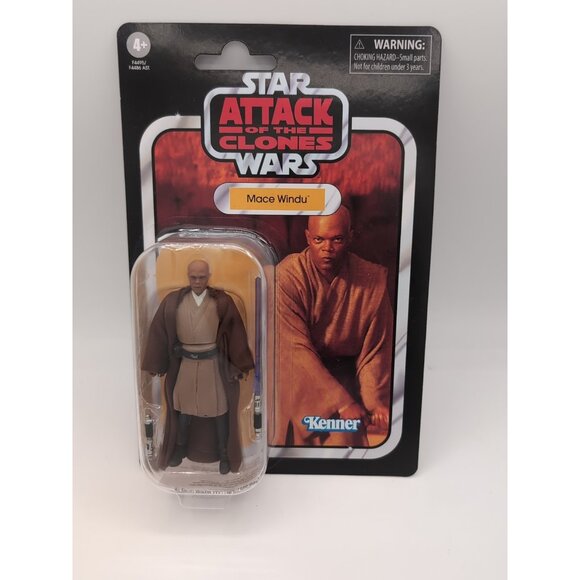 Star Wars Attack Of The Clones The Vintage Collection 'Mace Windu' New - Picture 1 of 2